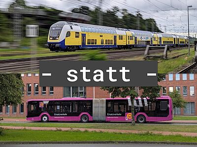 Qualitätsoffensive: Schienenersatzverkehr per Bahn statt Bus