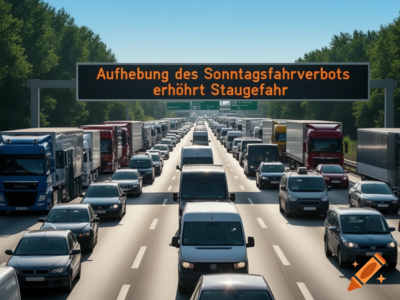 Aufhebung des Sonntagsfahrverbots erhöht Staugefahr