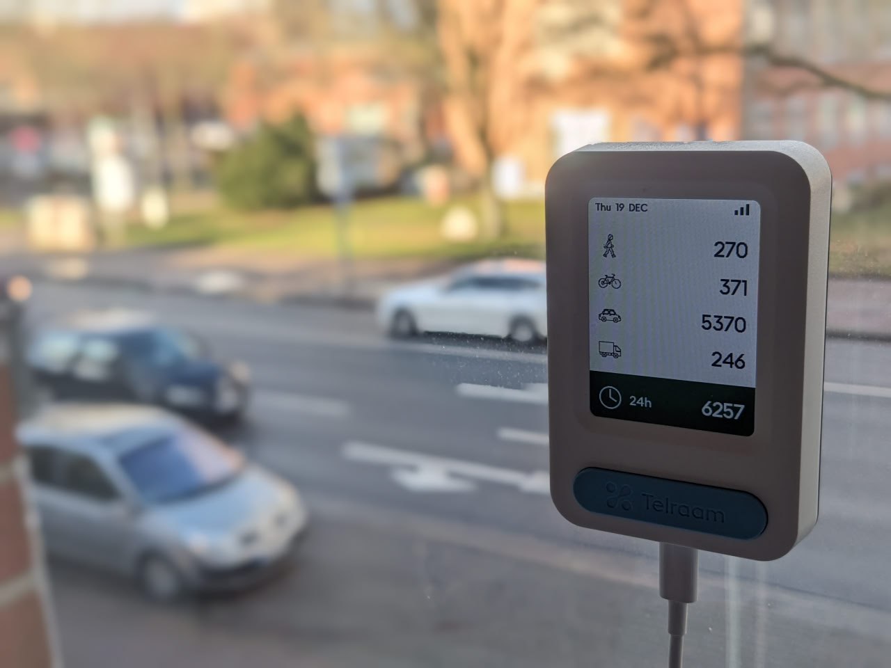 Ein Telraam-Gerät im Einsatz. © VCD Elbe-Heide